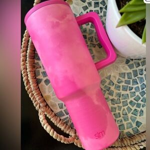 🩷 Simple Modern Pink Tie Dye Tumbler 40 oz